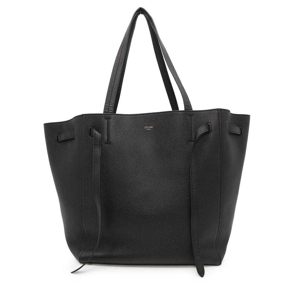 Celine Cabas Phantom Leather Tote Bag Black